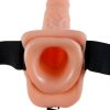 FETISH FANTASY SERIES - SERIES 9 HOLLOW STRAP-ON WITH BALLS 22.9CM FLESH - Image 2