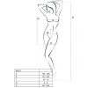 PASSION - WOMAN BS027 BODYSTOCKING RED DRESS STYLE ONE SIZE - Image 2