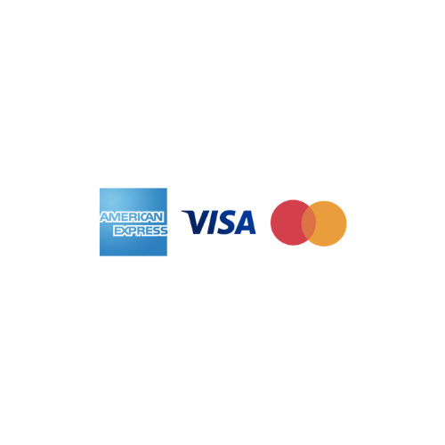 Credit card payment methods including Visa and Mastercard