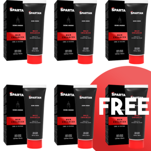 SPARTAN - COUPLE GEL VIRILITY AND INSENSIFYING 100% VEGAN CREAM 5+1 FREE