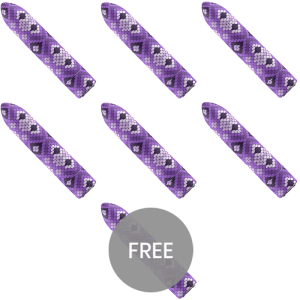 CUSTOM BULLETS - RECHARGEABLE SNAKE PURPLE MAGNETIC 10 INTENSITIES 6 + 1 FREE