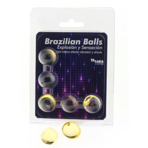 TALOKA - 5 BRAZILIAN BALLS VIBRATING  SHOCK EFFECT EXCITING GEL