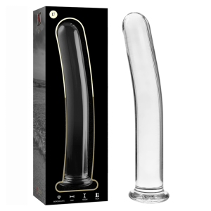 NEBULA SERIES BY IBIZA - MODELO 17 DILDO CRISTAL TRANSPARENTE 18.5 CM -O- 3 CM