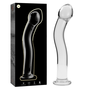 NEBULA SERIES BY IBIZA - MODELO 18 DILDO CRISTAL TRANSPARENTE 18.5 CM -O- 3.5 CM
