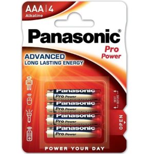 PANASONIC - PRO POWER ALKALINE AAA BATTERY LR03 BLISTER*4