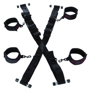 CALEXOTICS - SCANDAL CROSS-SHAPED DOOR HANDCUFFS