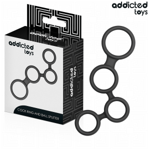 ADDICTED TOYS - PENIS RING WITH DIVIDERS FOR TESTICLES