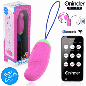 ONINDER CUTE - LOVE PLEASURE 360° VIBRATING-ROTATING SILICONE EGG - FREE GLOBAL APP
