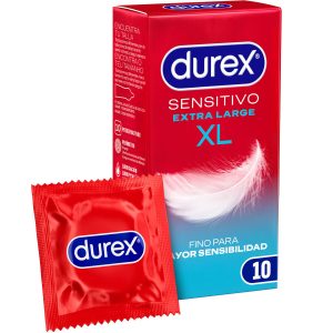 DUREX - SENSITIVE XL CONDOMS EXTRA LARGUE 10 UNITS