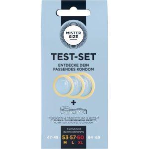 MISTER SIZE - TEST SET 3 DIFFERENT SIZED CONDOMS + MEASURING TAPE