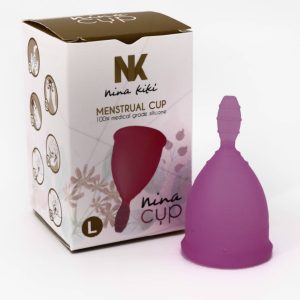 NINA KIKÍ - MENSTRUAL CUP PURPLE SIZE L 6 + 1 FREE