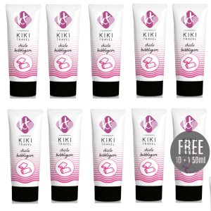 KIKÍ TRAVEL - GUM FLAVOR LUBRICANT 50ML 10 + 1 FREE